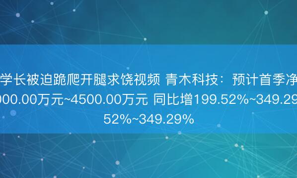 清冷学长被迫跪爬开腿求饶视频 青木科技：预计首季净利润3000.00万元~4500.00万元 同比增199.52%~349.29%