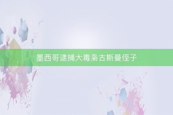 墨西哥逮捕大毒枭古斯曼侄子
